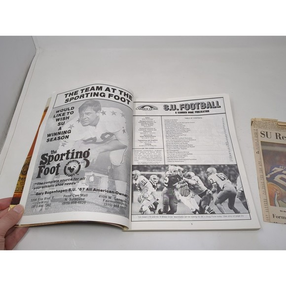 1983 Syracuse Orange Football Game Program & Newspaper NCAA Tim Green Mike Siano - Picture 10 of 16